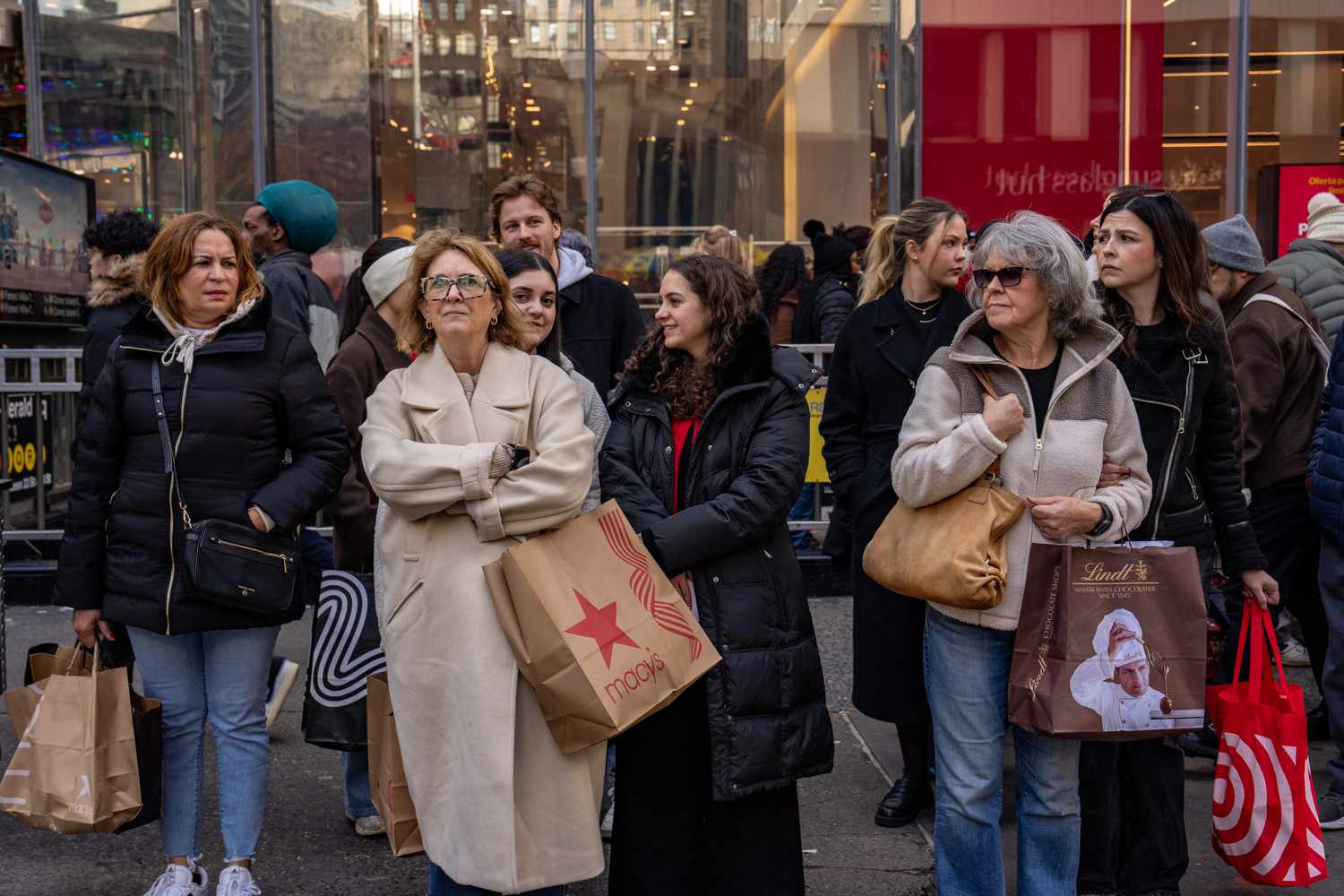 Black Friday shoppers in New York City on Friday. 