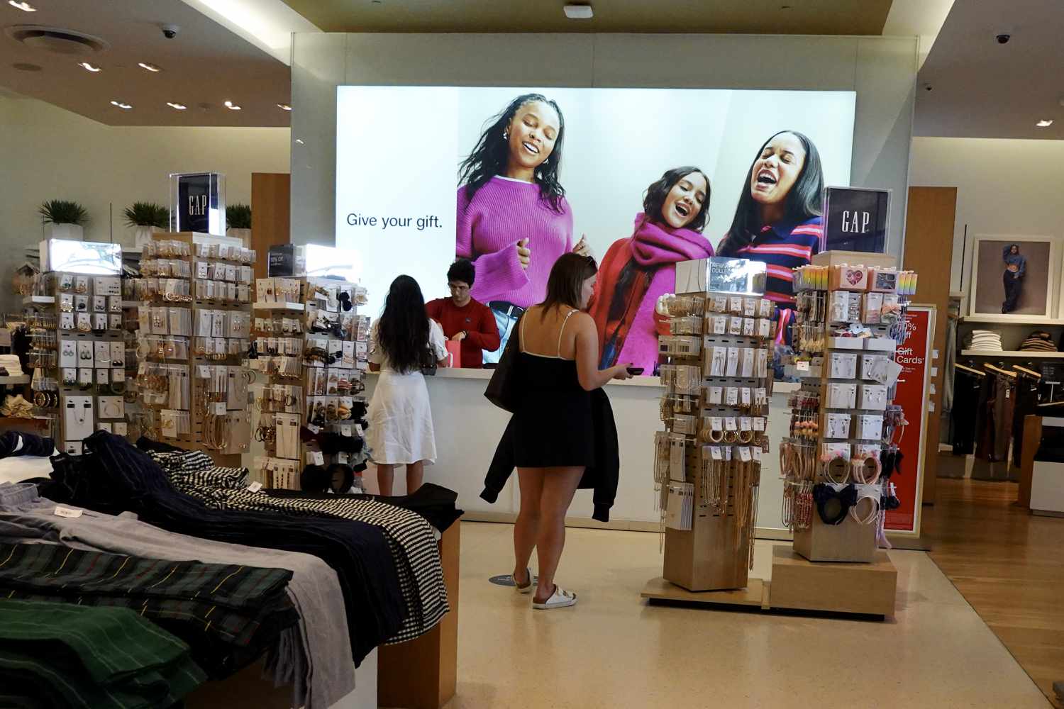 Inside a Gap store in Miami on Thursday. 