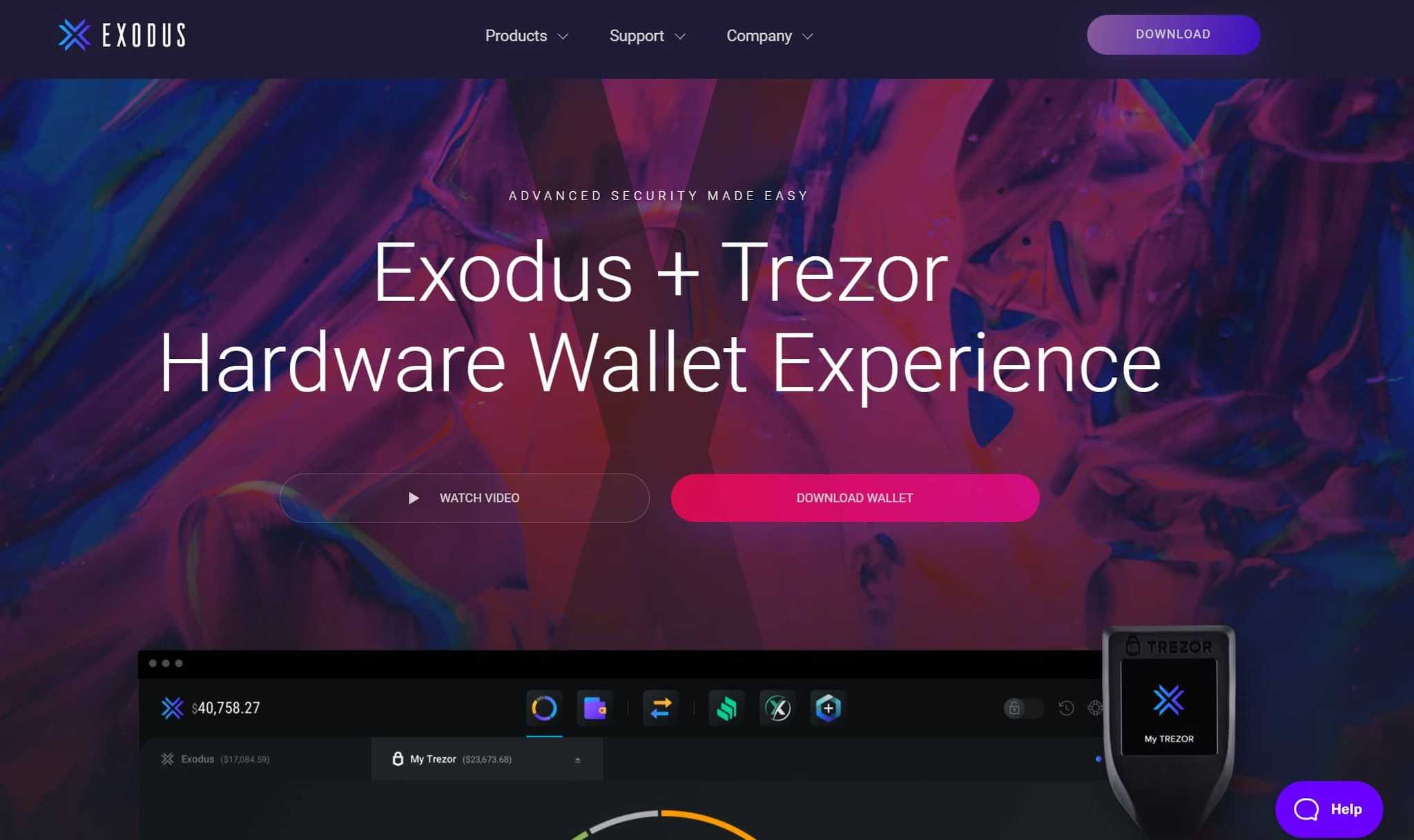 Exodus Trezor