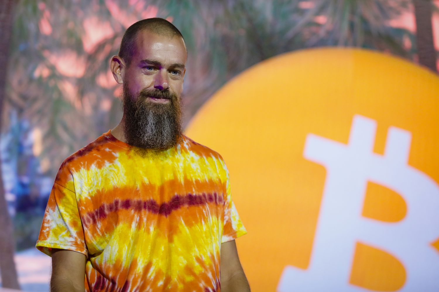 Block's Jack Dorsey at a Bitcoin event in Miami in 2021. 