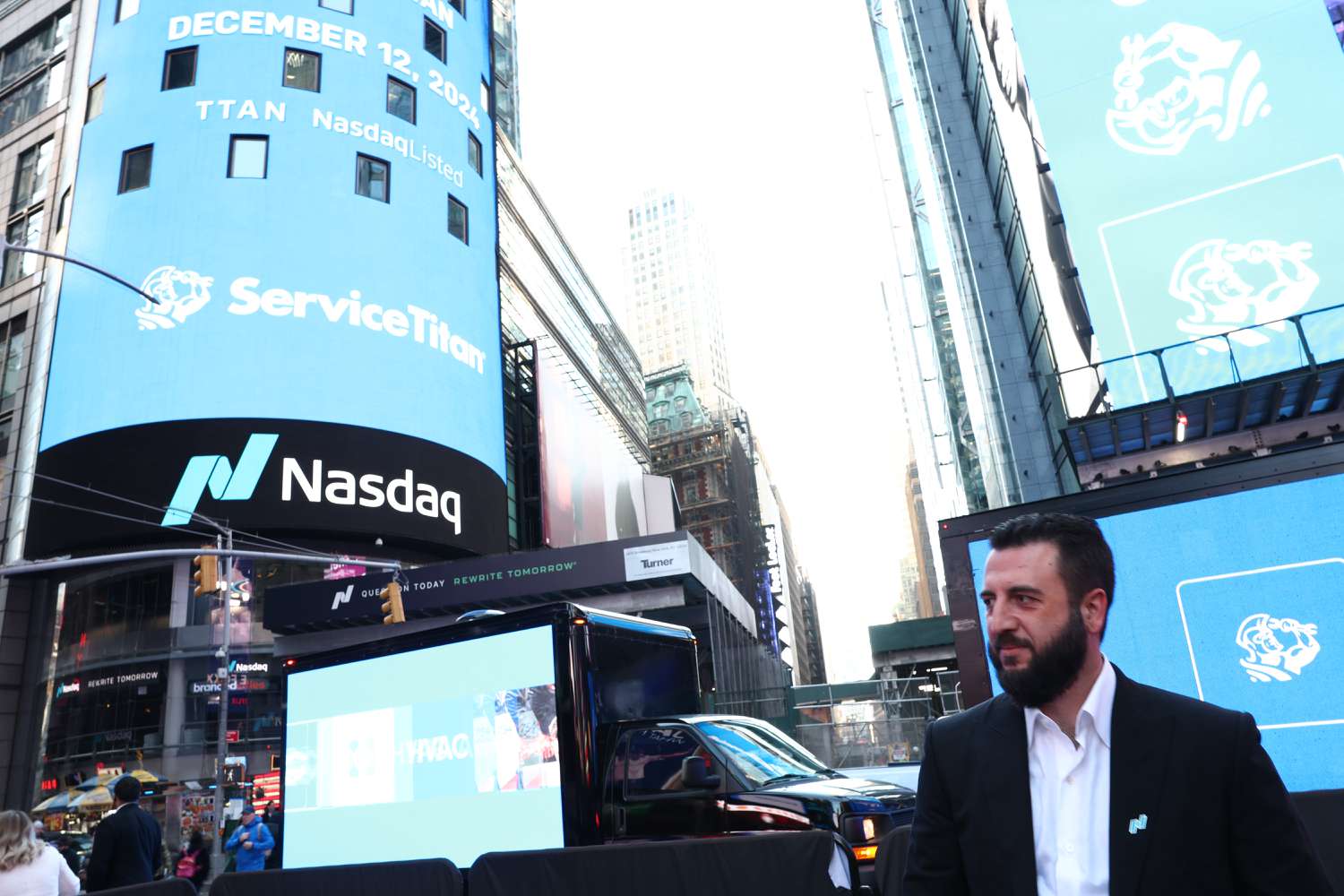 Vahe Kuzoyan, president of ServiceTitan at the Nasdaq