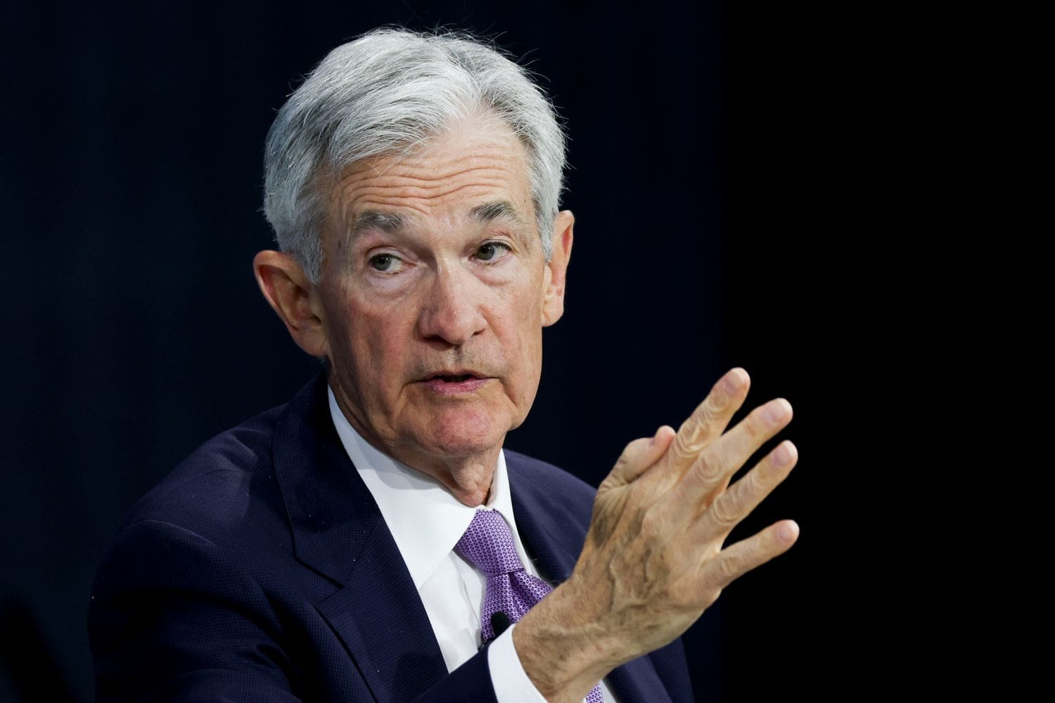 Jerome Powell, chairman of the US Federal Reserve, during the New York Times DealBook Summit at Jazz at Lincoln Center in New York, US, on Wednesday, Dec. 4, 2024.