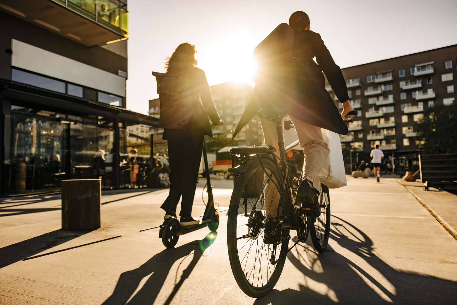 Workers commuting