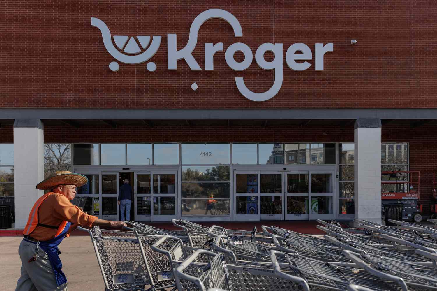 A Kroger store in Dallas in February. 