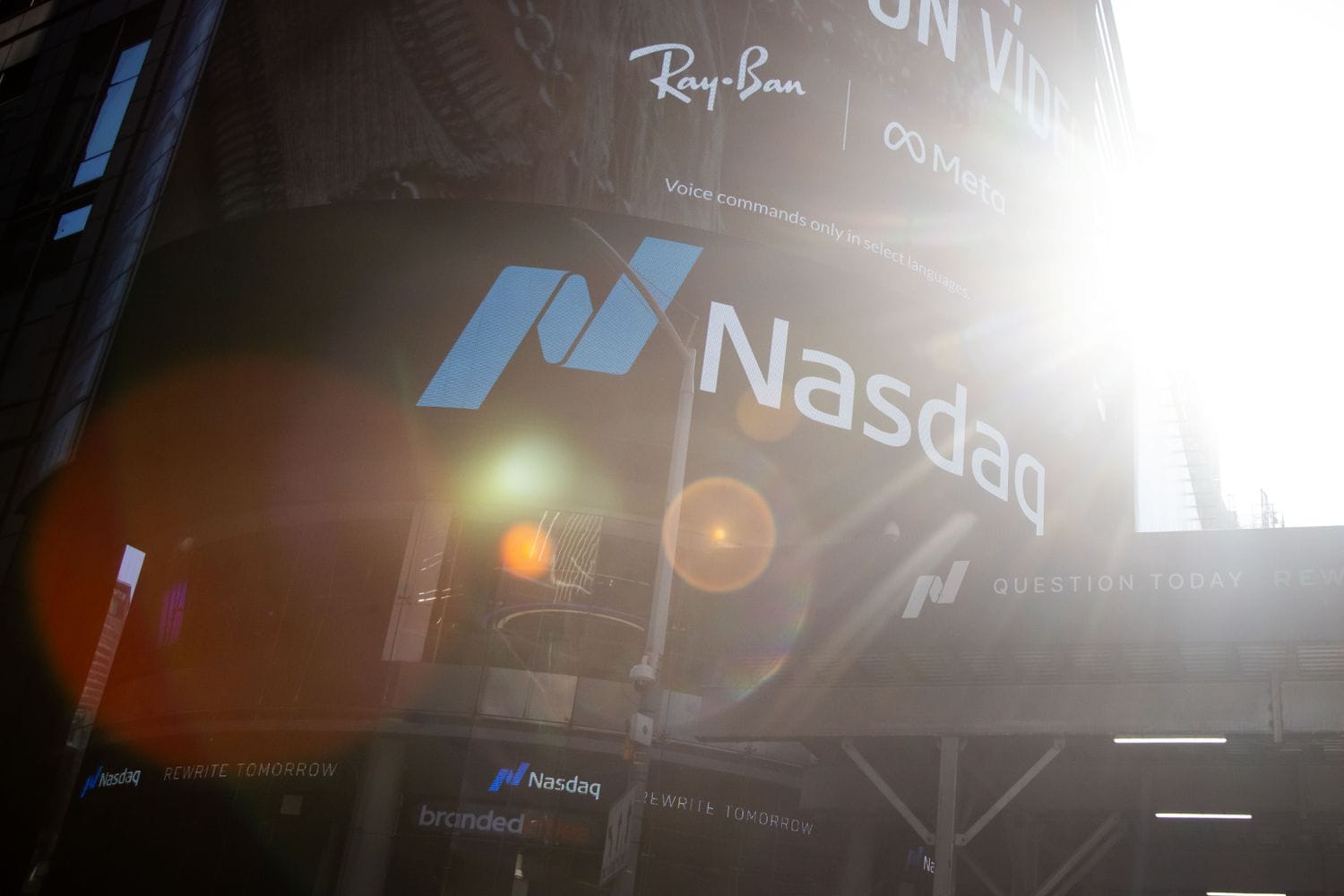 The Nasdaq MarketSite in New York