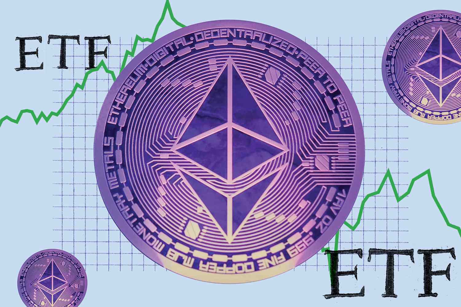 illustration of ether coin