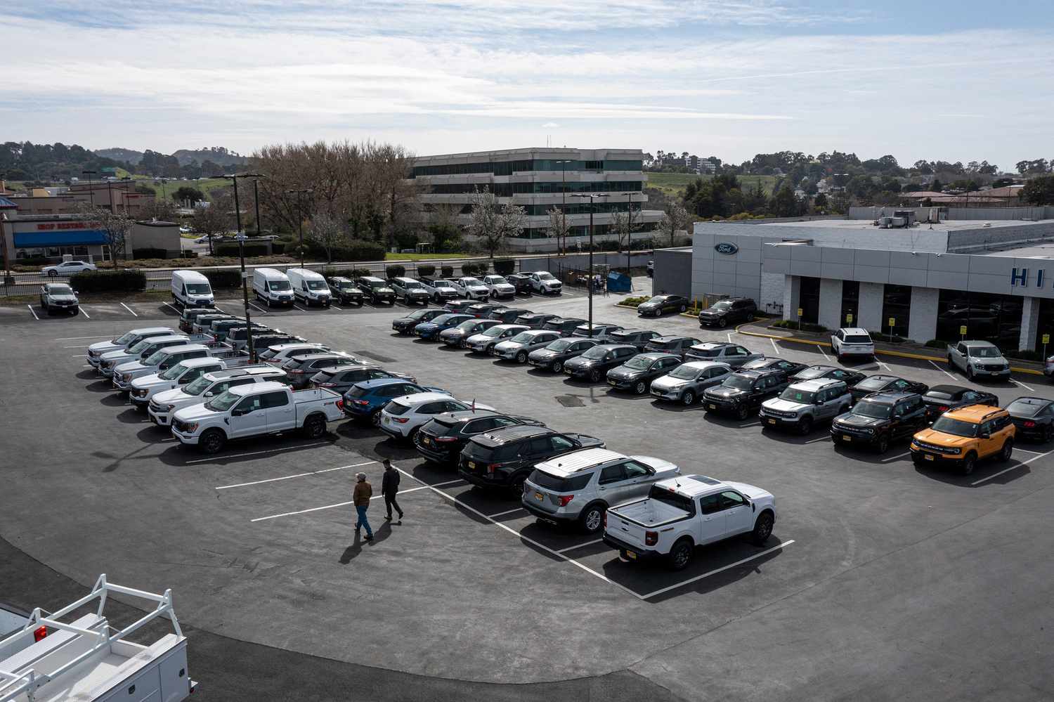 Vehicles for sale at a Ford dealership in Richmond, California, US, on Tuesday, Feb. 21, 2023.