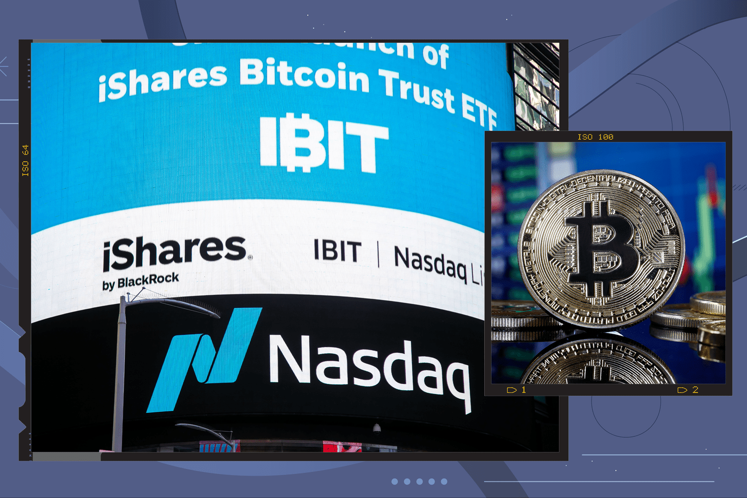 Illustration bitcoin and spot bitcoin ETF