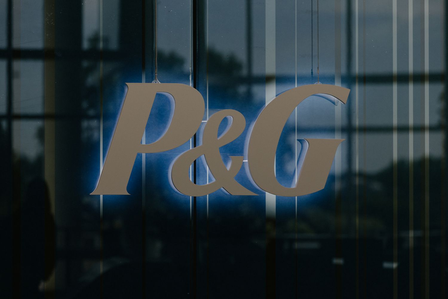 P&G logo outside the Mason Business Innovation Center.