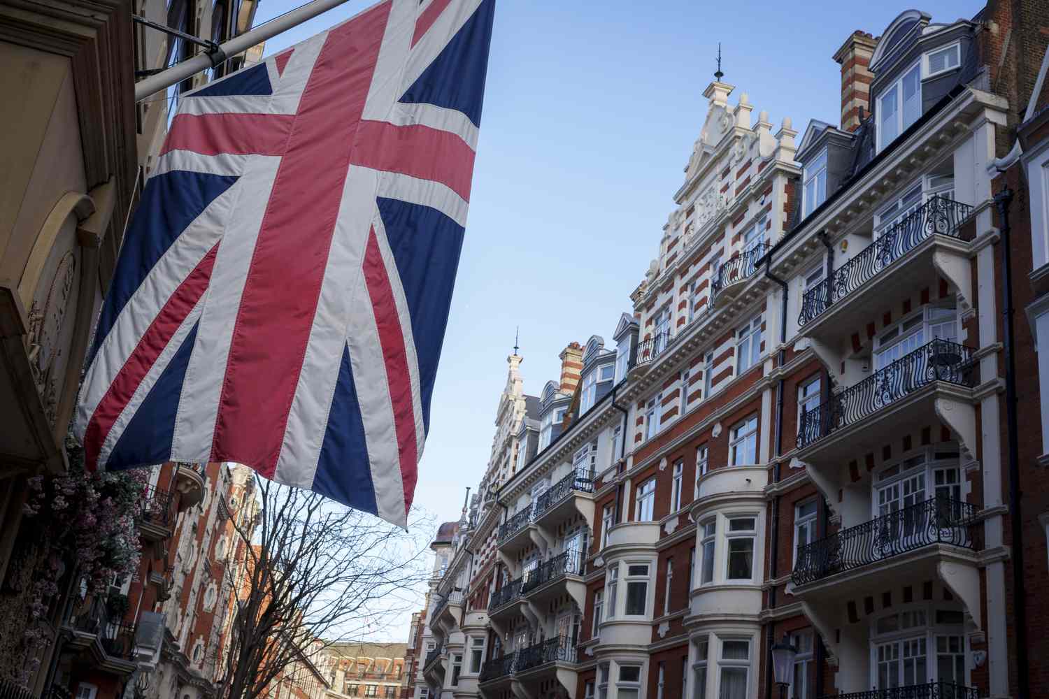 UK flag in London