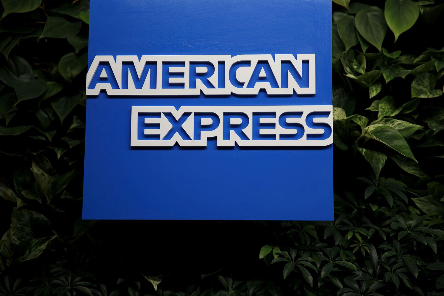 American Express logo for an event at Los Angeles International Airport