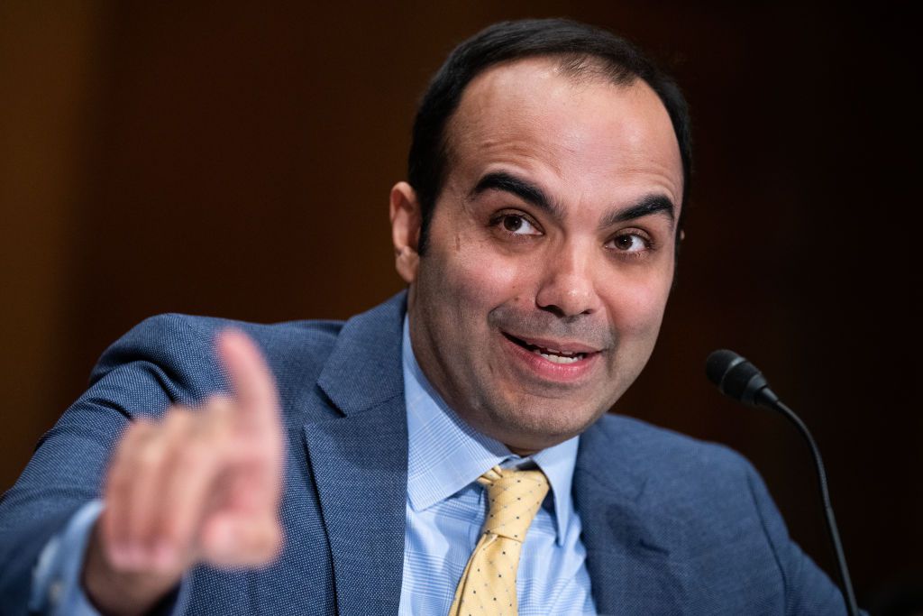 Rohit Chopra, director of the CFPB, testifies during the Senate Banking, Housing and Urban Affairs Committee hearing titled "The Consumer Financial Protection Bureau's Semi-Annual Report to Congress," in Dirksen Building on Thursday, November 30, 2023.