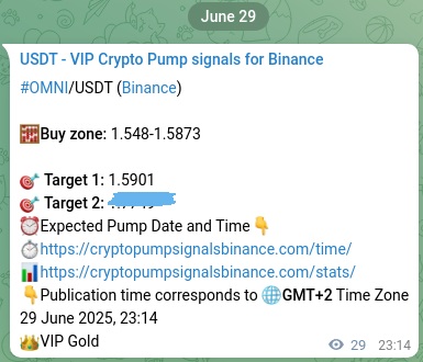 Explore the OMNI pump signal verification from Binance, timestamp: 30 June 2025, 00:03 OMNI pump signal verification from Binance, timestamp: 30 June 2025, 00:03