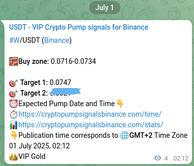 Binance pump signal data for W at 01 July 2025, 02:18 Binance pump signal data for W at 01 July 2025, 02:18