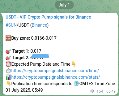 Watch the live proof of SUN pump signal on Binance, 01 July 2025, 10:06 Live proof of SUN pump signal on Binance, 01 July 2025, 10:06