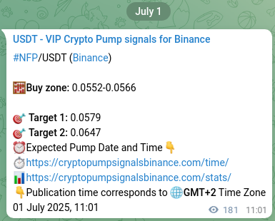 Check out the Binance pump signal proof for NFP on 01 July 2025, 16:01 Binance pump signal proof for NFP on 01 July 2025, 16:01