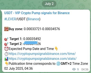 Trading signal proof: LEVER pump from Binance, 02 July 2025, 04:50 Trading signal proof: LEVER pump from Binance, 02 July 2025, 04:50