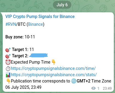 Market signal verification: RVN on Binance at 06 July 2025, 23:52 Crypto pump signal proof: RVN on Binance, 06 July 2025, 23:52