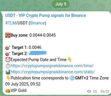 Authenticated proof of TLM's pump signal on Binance at 09 July 2025, 11:24 Authenticated proof of TLM's pump signal on Binance at 09 July 2025, 11:24