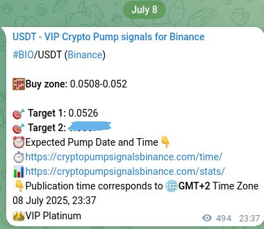 View the market signal proof for BIO pump from Binance, 09 July 2025, 13:21 Market signal proof: BIO pump from Binance, 09 July 2025, 13:21