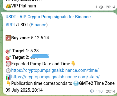 Trading signal proof: RPL pump from Binance, 09 July 2025, 23:15 Trading signal proof: RPL pump from Binance, 09 July 2025, 23:15
