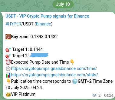 Confirm the trading signal for HYPER pump on Binance at 10 July 2025, 04:27 Trading signal confirmation: HYPER pump on Binance at 10 July 2025, 04:27
