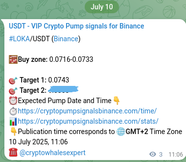Explore the crypto market signal confirmation for LOKA pump on Binance, 10 July 2025, 11:11 Crypto market signal confirmation: LOKA pump on Binance, 10 July 2025, 11:11
