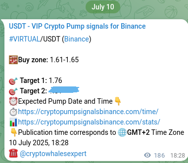 Check the Binance signal verification for VIRTUAL pump, 10 July 2025, 23:35 Binance signal verification for VIRTUAL pump, 10 July 2025, 23:35