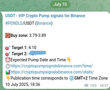 Check out the Binance pump signal proof for PENDLE on 10 July 2025, 23:59 Binance pump signal proof for PENDLE on 10 July 2025, 23:59