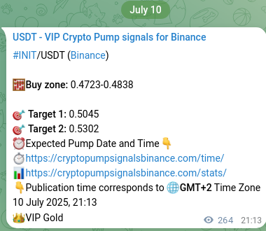 See the verification image for INIT pump signal on Binance at 11 July 2025, 04:32 Verification image for INIT pump signal on Binance at 11 July 2025, 04:32