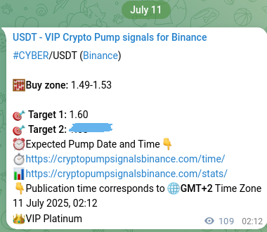 Explore the crypto market signal confirmation for CYBER pump on Binance, 11 July 2025, 05:15 Crypto market signal confirmation: CYBER pump on Binance, 11 July 2025, 05:15