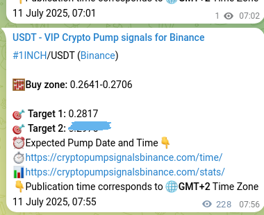 See the verification image for 1INCH pump signal on Binance at 11 July 2025, 14:08 Verification image for 1INCH pump signal on Binance at 11 July 2025, 14:08