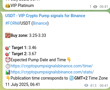 Check the Binance signal verification for FORM pump, 11 July 2025, 17:53 Binance signal verification for FORM pump, 11 July 2025, 17:53