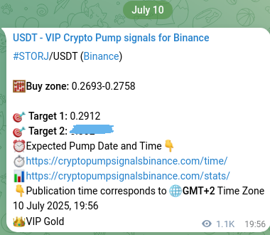 Signal verification: Confirm STORJ pump on Binance at 12 July 2025, 03:42 Signal verification: STORJ pump on Binance at 12 July 2025, 03:42