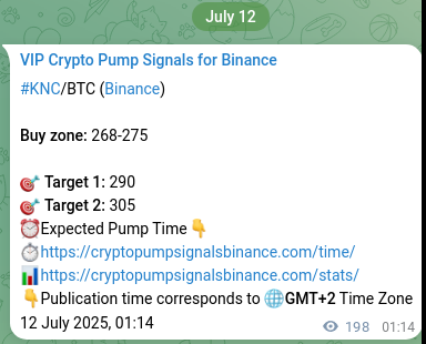 Check out the Binance pump signal proof for KNC on 12 July 2025, 06:43 Crypto market signal proof: KNC pump on Binance, 12 July 2025, 06:43