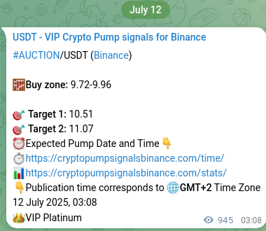 Signal verification: Confirm AUCTION pump on Binance at 13 July 2025, 05:22 Signal verification: AUCTION pump on Binance at 13 July 2025, 05:22