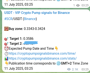 View the trading signal verification for SCR pump from Binance, 13 July 2025, 13:38 Trading signal verification: SCR pump from Binance, 13 July 2025, 13:38