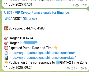 Trading signal proof: KDA pump from Binance, 13 July 2025, 20:22 Trading signal proof: KDA pump from Binance, 13 July 2025, 20:22