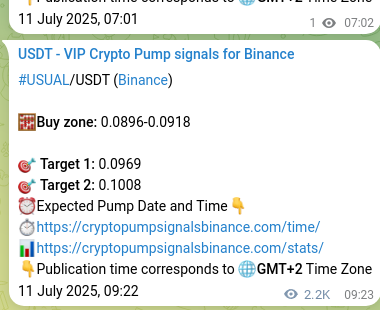 Real-time proof of USUAL pump signal on Binance, 13 July 2025, 22:49 Real-time proof of USUAL pump signal on Binance, 13 July 2025, 22:49