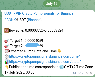 Real-time proof of BONK pump signal on Binance, 17 July 2025, 08:32 Real-time proof of BONK pump signal on Binance, 17 July 2025, 08:32