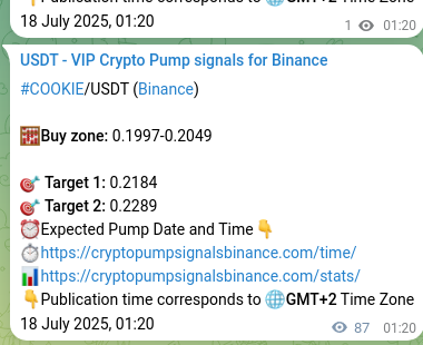Authenticated proof of RPL's pump signal on Binance at 18 July 2025, 03:45