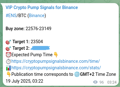 Signal performance review: ENS pump authentication on Binance, 19 July 2025, 06:03 Signal reliability: ENS pump verification on Binance, 19 July 2025, 06:03