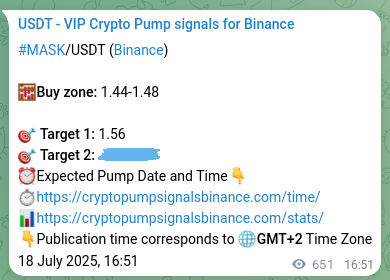 Confirm the crypto trading signal for MASK pump on Binance, 19 July 2025, 10:56 Crypto trading signal confirmation: MASK pump on Binance, 19 July 2025, 10:56