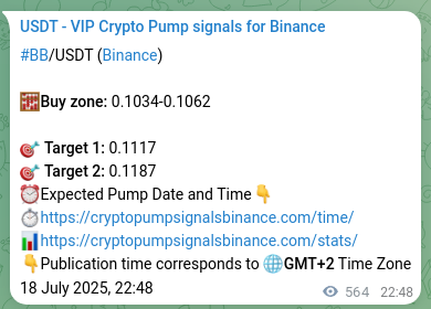 View the signal verification for BB on Binance, 19 July 2025, 14:29 BB signal verification on Binance, 19 July 2025, 14:29