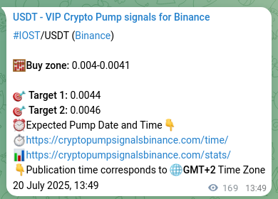 Alpha verification: IOST signal profitability proof on Binance, 20 July 2025, 18:30