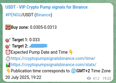 Crypto trading signal proof: PENGU pump on Binance, 21 July 2025, 06:48 Crypto trading signal proof: PENGU pump on Binance, 21 July 2025, 06:48