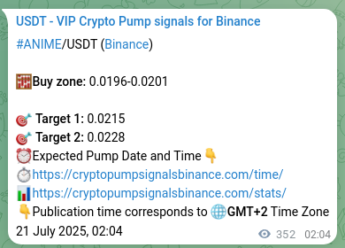 Check the ANIME pump verification image from Binance, 21 July 2025, 11:50 ANIME pump verification image from Binance, 21 July 2025, 11:50
