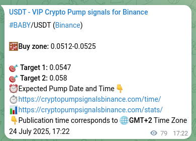 Learn about the BABY pump signal confirmation from Binance, 24 July 2025, 19:33 BABY pump signal confirmation from Binance, timestamp: 24 July 2025, 19:33