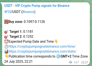 Explore the FIS pump signal verification from Binance, timestamp: 25 July 2025, 02:27 FIS pump signal verification from Binance, timestamp: 25 July 2025, 02:27