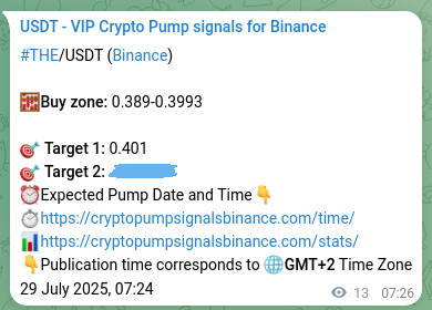 Watch the live proof of THE pump signal on Binance, 29 July 2025, 07:45 Live proof of THE pump signal on Binance, 29 July 2025, 07:45